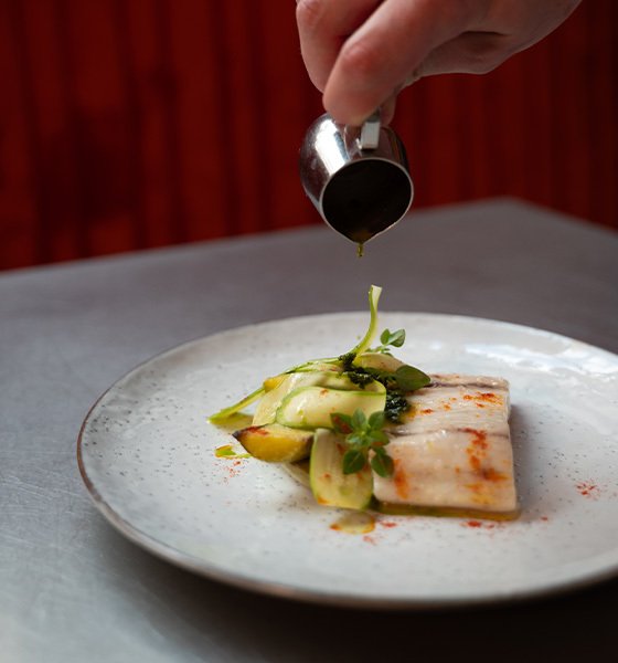 Maigre, courgettes trompette, sucs d'un minestrone_Cucina_©Bertille Chabrolle_01